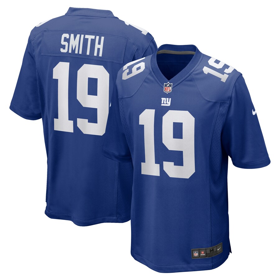 Men's New York Giants Jeff Smith Nike Royal Game Player Jersey - Jersey