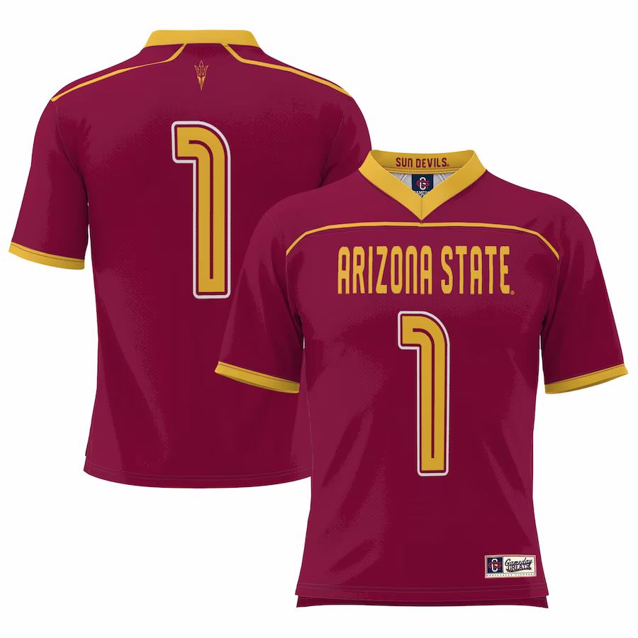 Arizona State Sun Devils GameDay Greats #1 Lightweight Lacrosse Jersey - Maroon - Jersey
