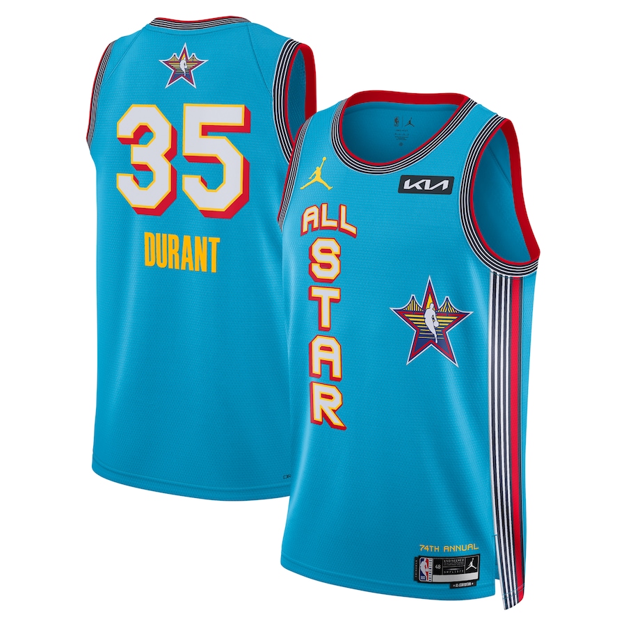 Unisex Kevin Durant Jordan Brand Light Blue 2025 NBA All-Star Game Swingman Player Jersey - Jersey