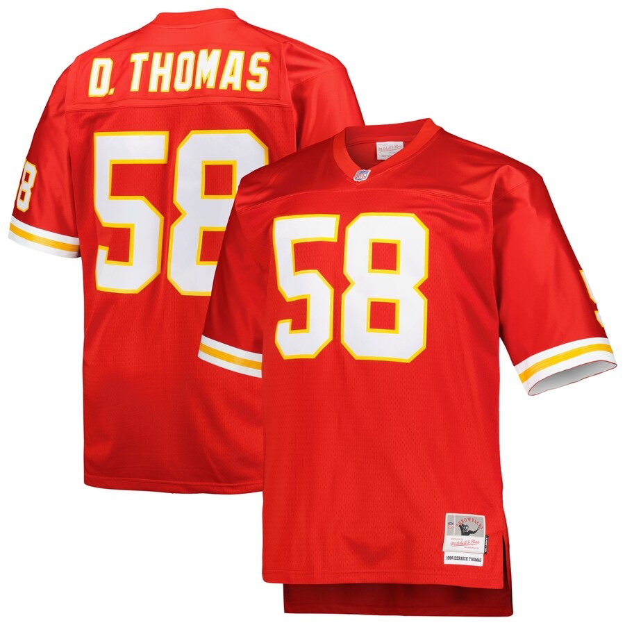Men's Kansas City Chiefs Derrick Thomas Mitchell & Ness Red Big & Tall 1994 Retired Player Replica Jersey - Jersey
