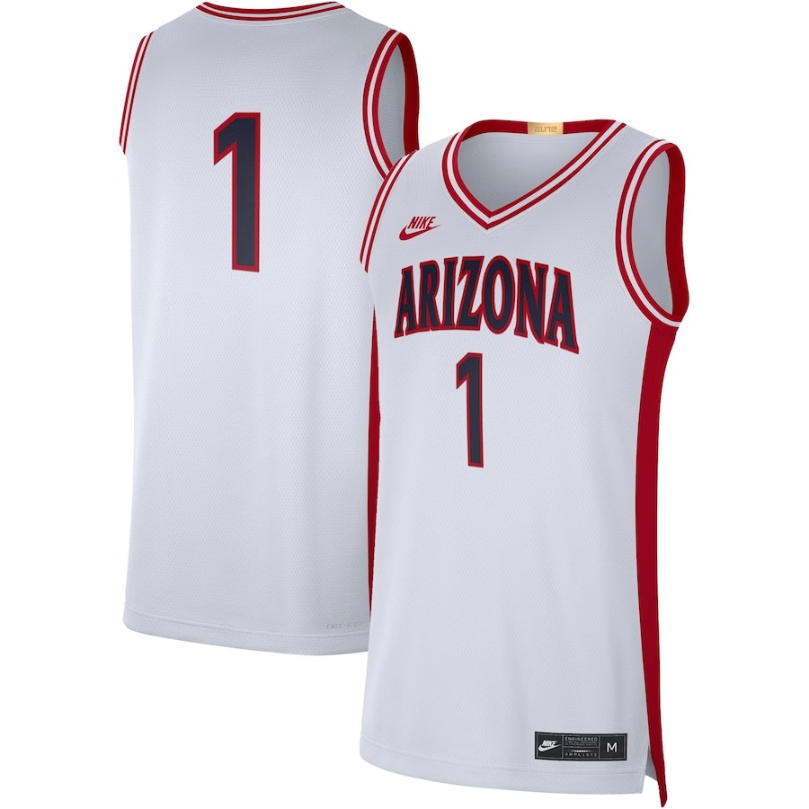 #1 Arizona Wildcats Nike Limited Retro Jersey - White - Jersey