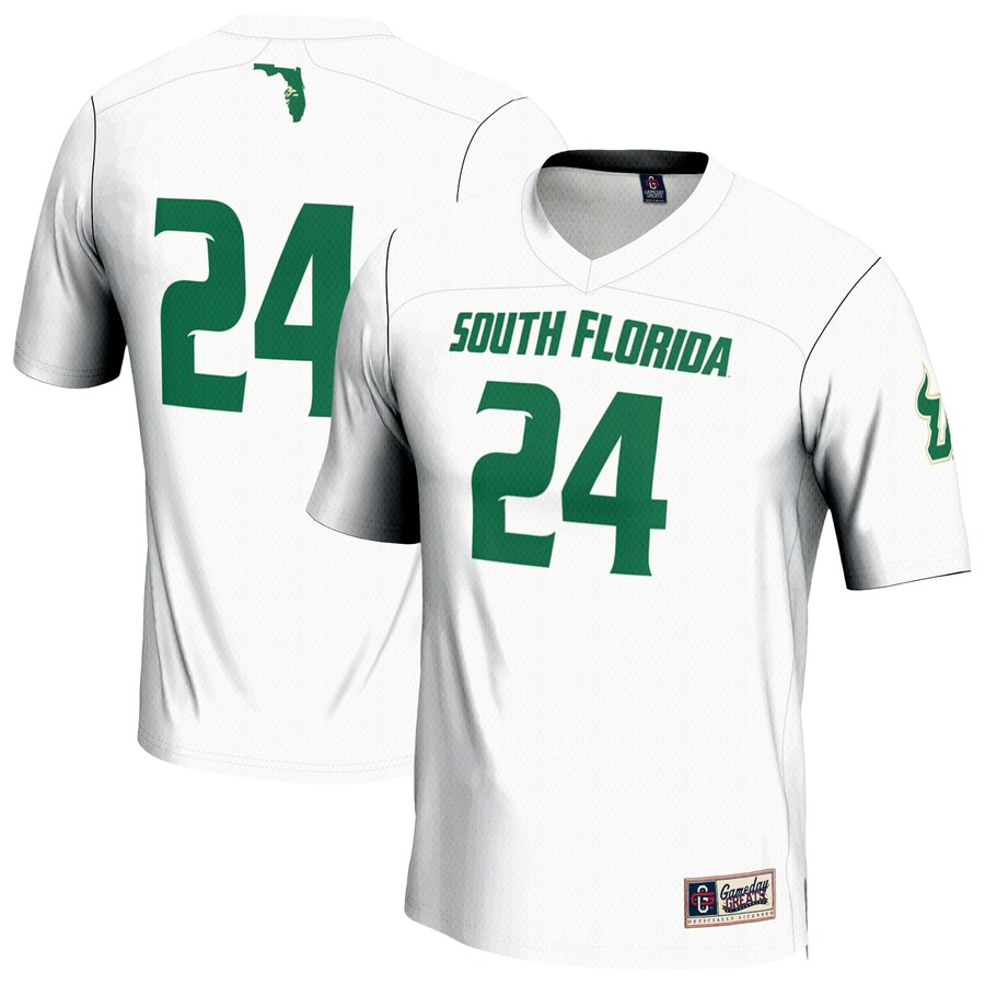 Unisex GameDay Greats #24 White South Florida Bulls Lightweight Lacrosse Jersey - Jersey