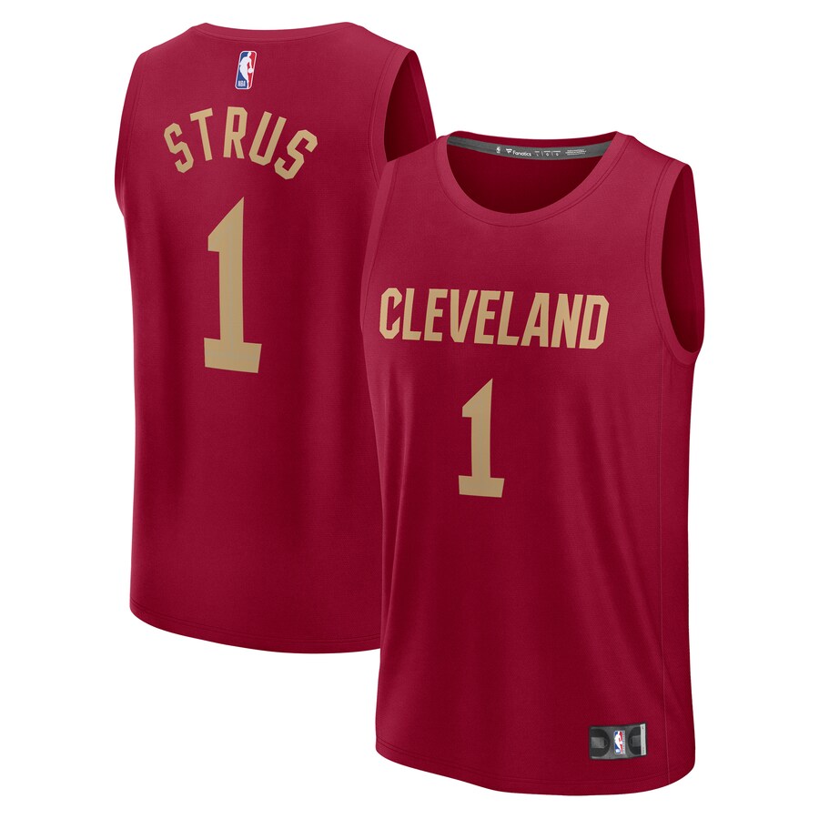 Youth Cleveland Cavaliers Max Strus Fanatics Wine Fast Break Player Jersey - Icon Edition - Jersey