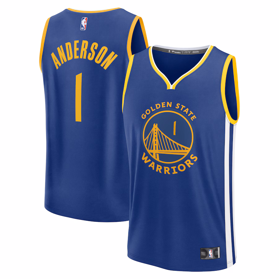 Youth Golden State Warriors Kyle Anderson Fanatics Royal Fast Break Replica Player Jersey - Icon Edition - Jersey