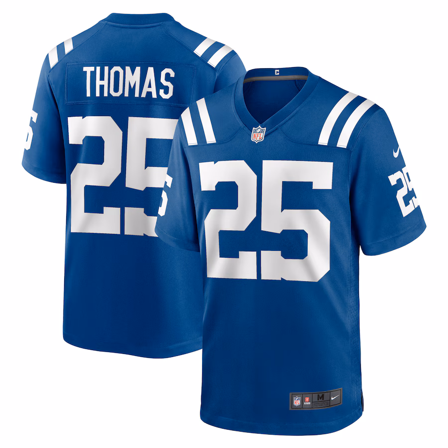 Men's Indianapolis Colts Rodney Thomas Nike Royal Player Game Jersey - Jersey