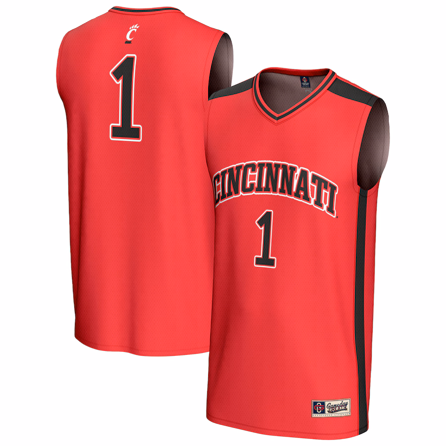 Youth GameDay Greats #1 Red Cincinnati Bearcats Lightweight Collegiate Basketball Fashion Jersey - Jersey