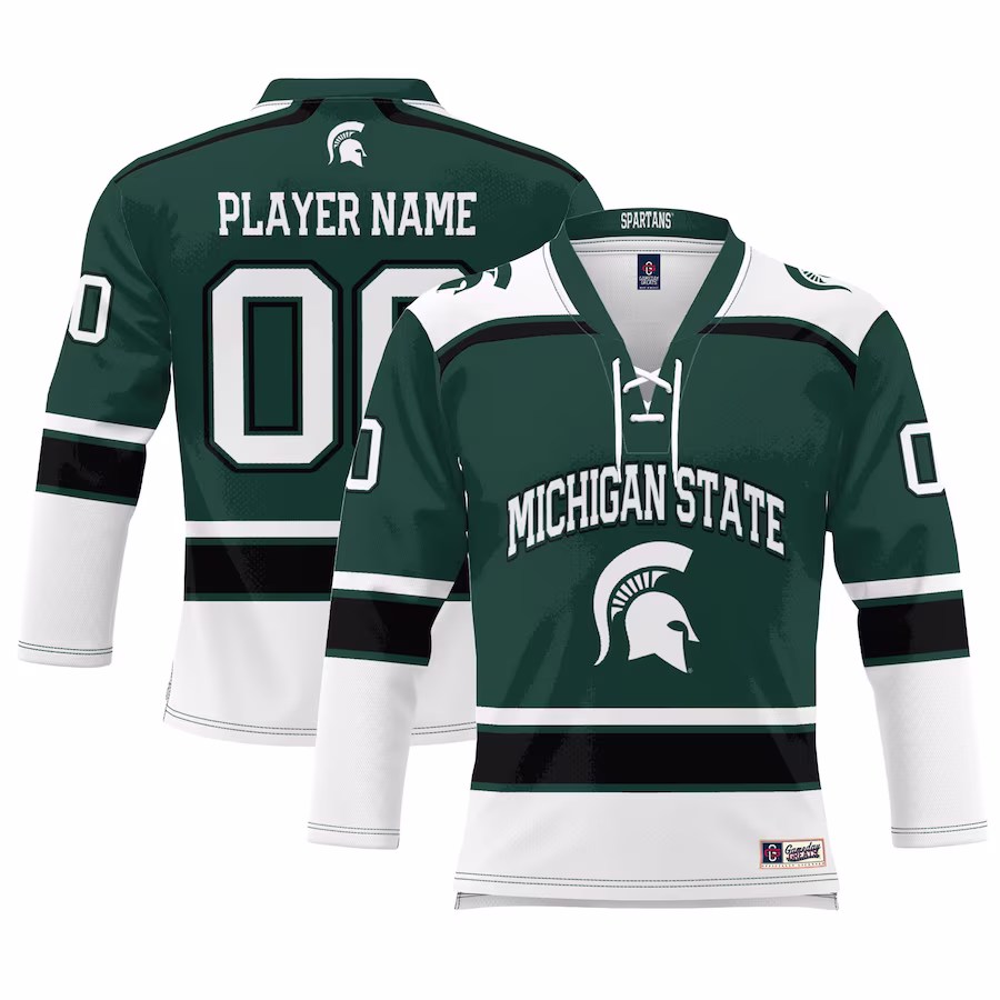 Michigan State Spartans GameDay Greats Men's Ice Hockey NIL Pick-A-Player Jersey - Green - Jersey
