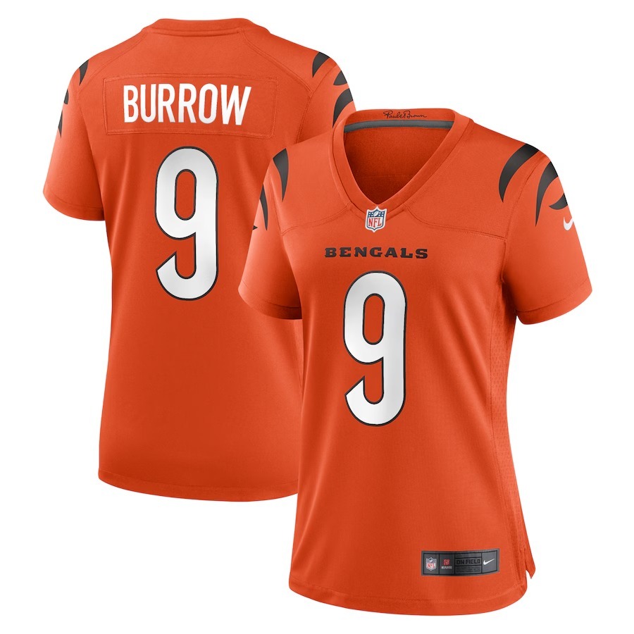 Women's Cincinnati Bengals Joe Burrow Nike Orange Alternate Game Jersey - Jersey