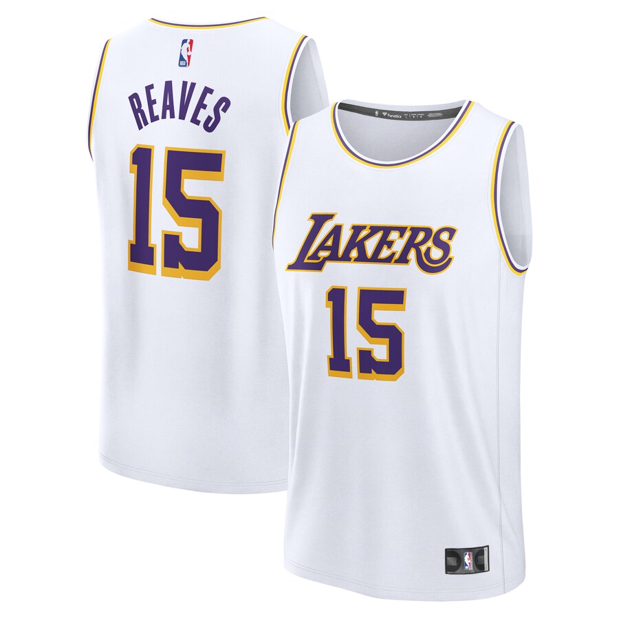 Youth Los Angeles Lakers Austin Reaves Fanatics White Fast Break Replica Player Jersey - Association Edition - Jersey