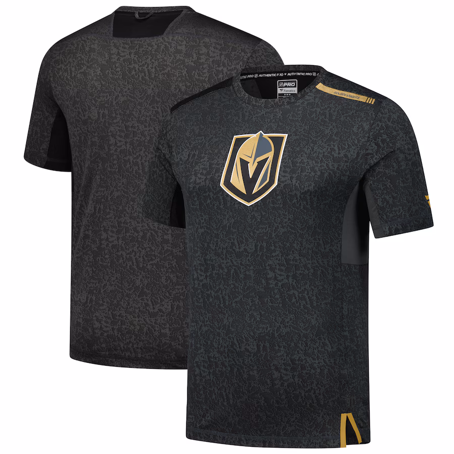 Men's Vegas Golden Knights Fanatics Charcoal Authentic Pro Performance T-Shirt - Jersey
