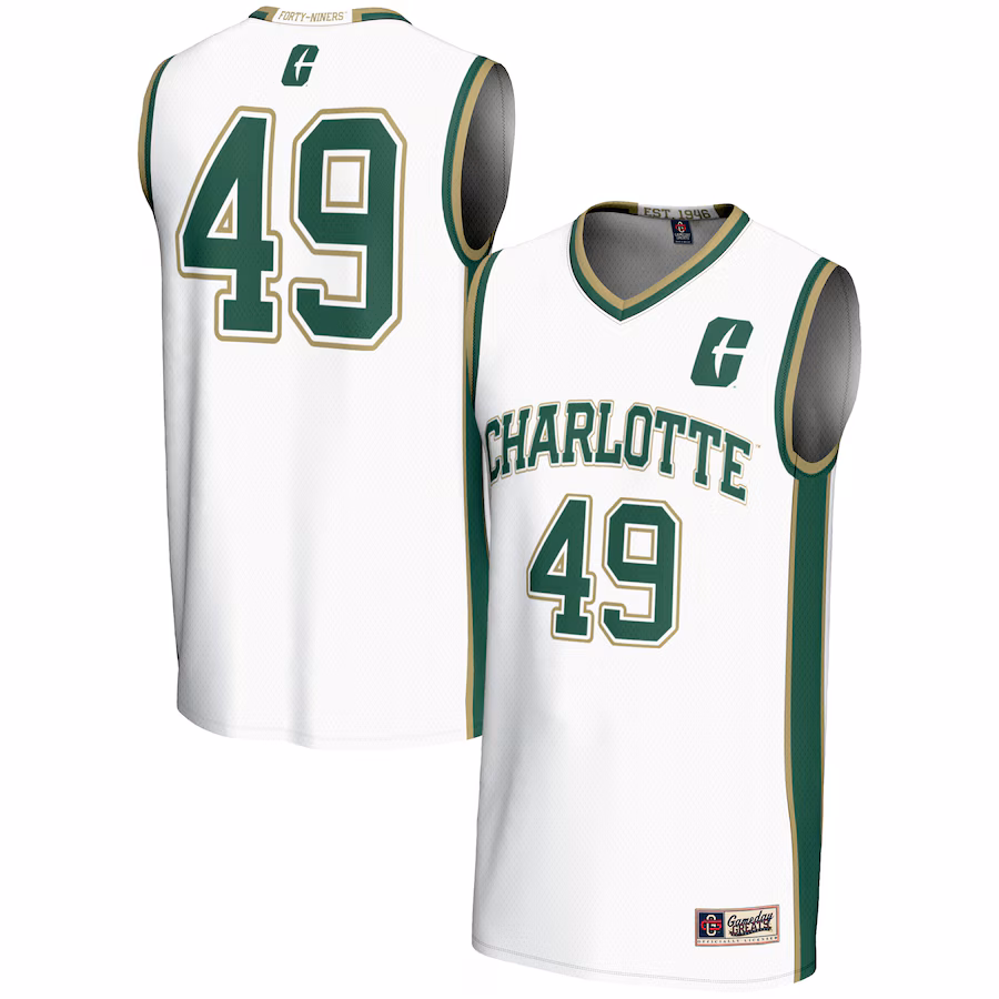 Youth GameDay Greats #49 White Charlotte 49ers Lightweight Basketball Jersey - Jersey