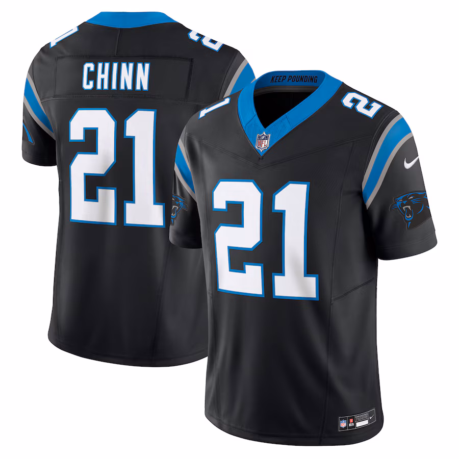 Men's Carolina Panthers Jeremy Chinn Nike Black Vapor F.U.S.E. Limited Jersey - Jersey