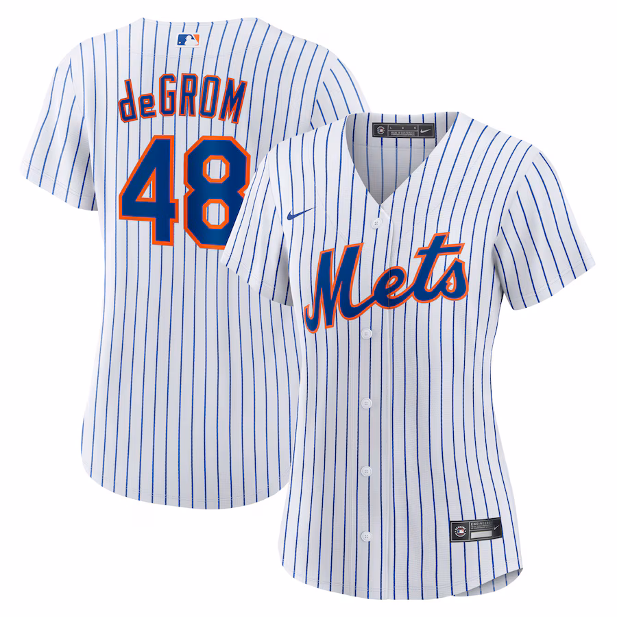Women's New York Mets Jacob deGrom Nike White Home Replica Player Jersey - Jersey