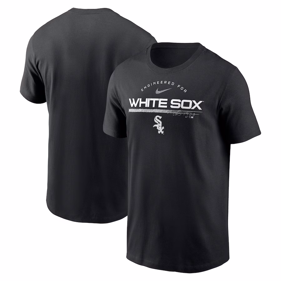 Men's Chicago White Sox Nike Black Team Engineered Performance T-Shirt - Jersey