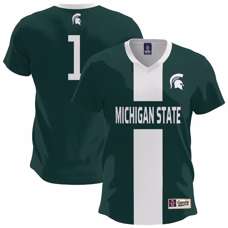 Youth GameDay Greats  Green Michigan State Spartans Lightweight Soccer Fashion Jersey - Jersey