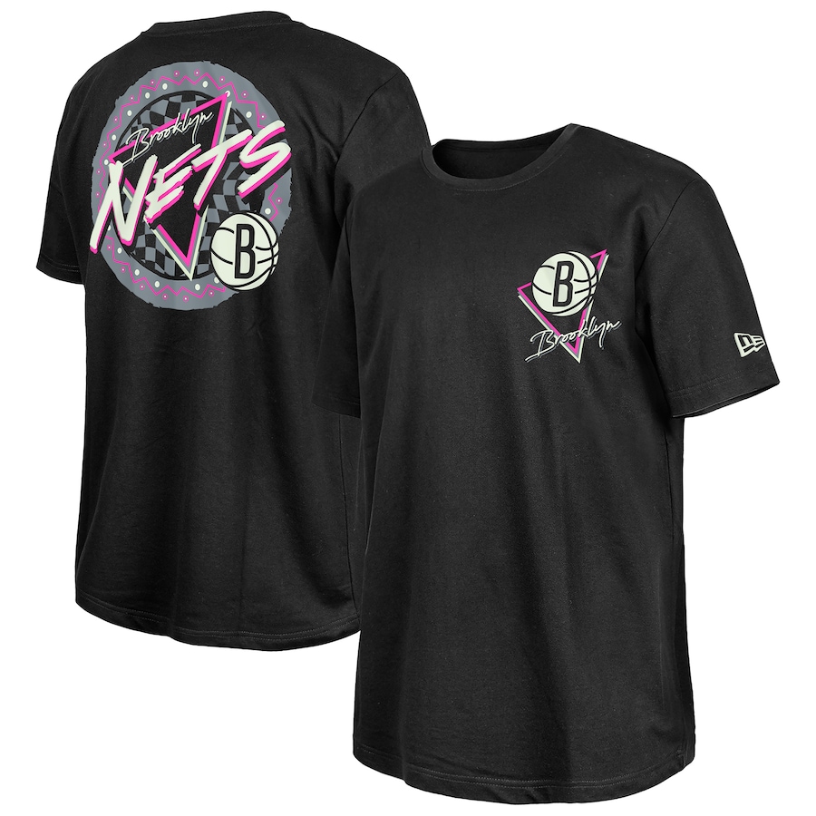 Brooklyn Nets  New Era Black Glow-in-the-Dark T-Shirt - Jersey