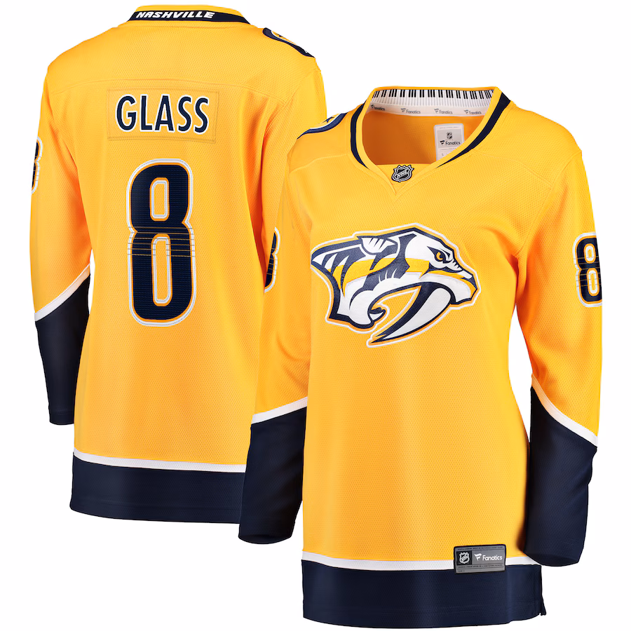 Women's Nashville Predators Cody Glass Fanatics Gold Home Breakaway Player Jersey - Jersey