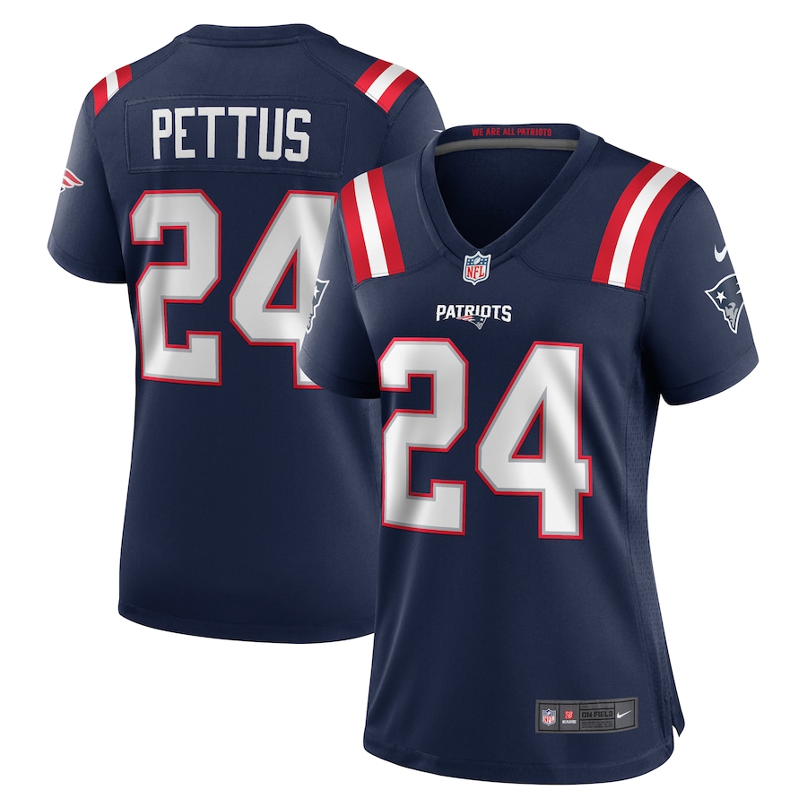 Women's New England Patriots Dell Pettus Nike Navy Game Jersey - Jersey