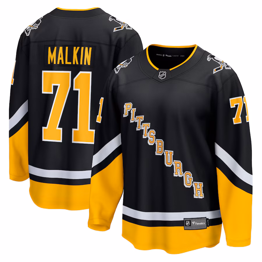 Men's Pittsburgh Penguins Evgeni Malkin Fanatics Black Alternate Premier Breakaway Player Jersey - Jersey