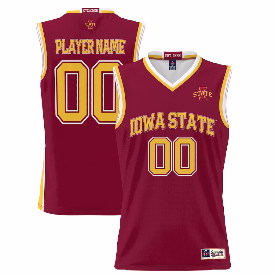 Iowa State Cyclones GameDay Greats Unisex  Lightweight NIL Pick-A-Player Basketball Jersey - Cardinal - Jersey