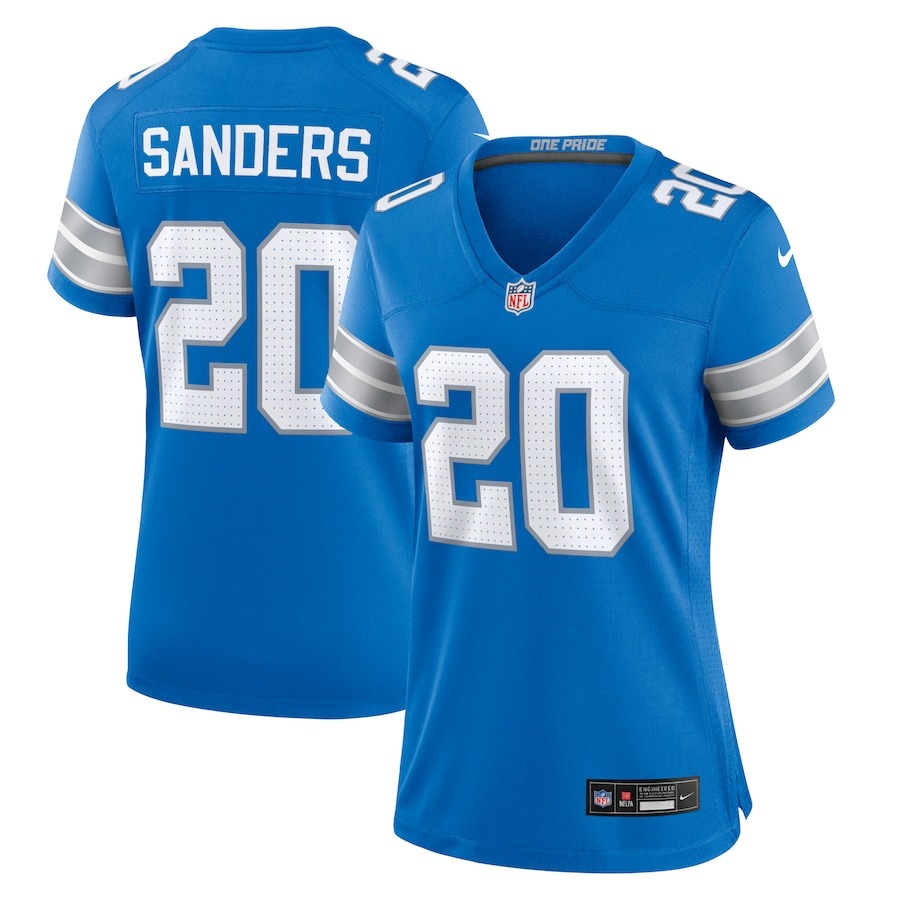 Women's Detroit Lions Barry Sanders Nike Blue Retired Player Game Jersey - Jersey