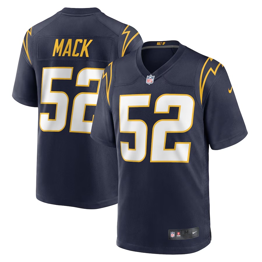 Men's Los Angeles Chargers Khalil Mack Nike Navy Alternate Game Jersey - Jersey