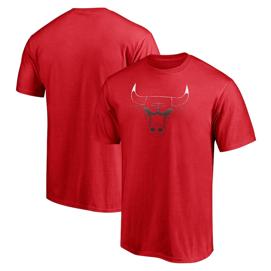 Men's Chicago Bulls  Red Gradient Logo T-Shirt - Jersey