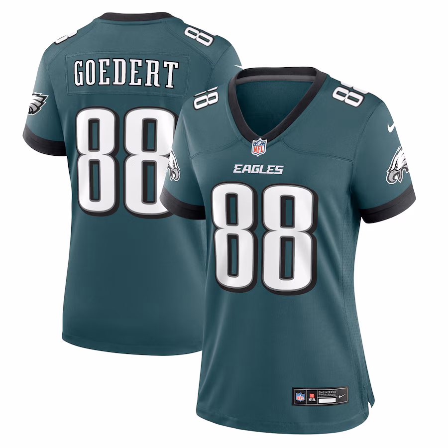 Women's Philadelphia Eagles Dallas Goedert Nike Midnight Green Team Game Jersey - Jersey