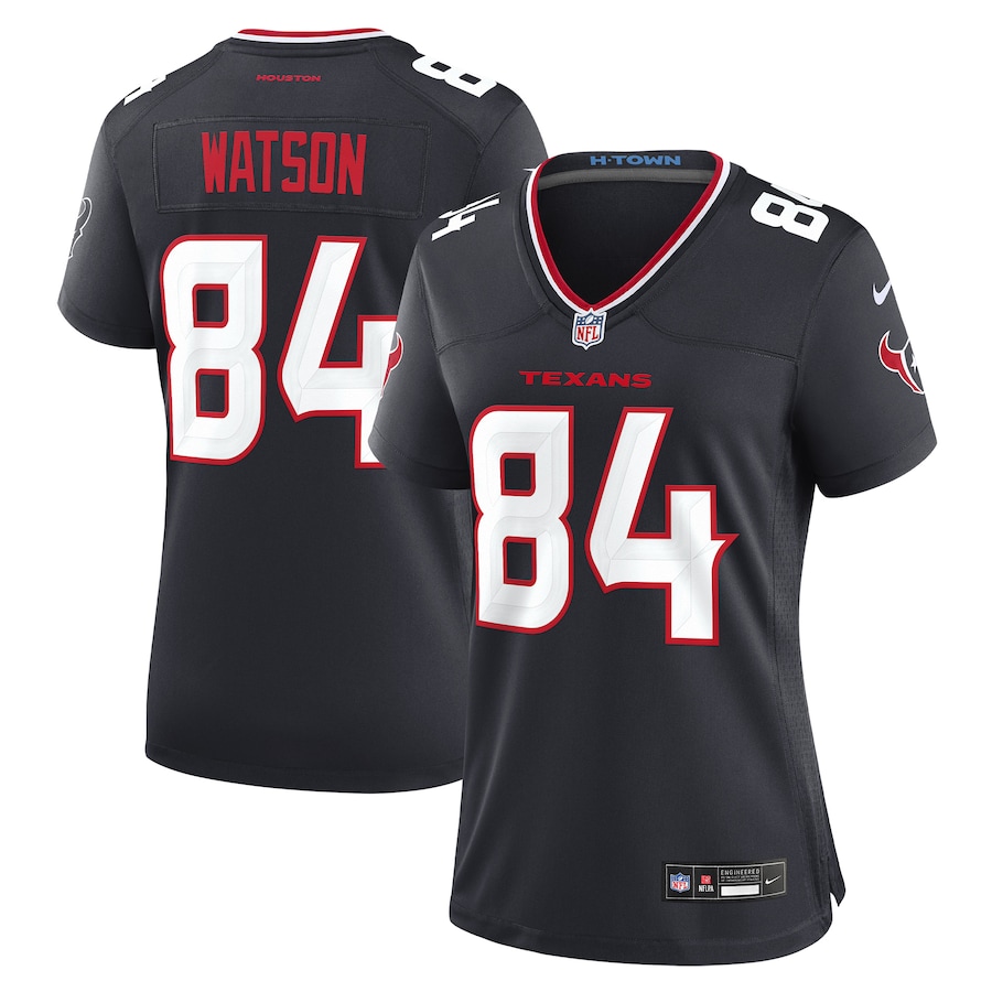 Women's Houston Texans Justin Watson Nike Navy Team Game Jersey - Jersey