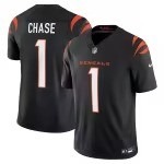 Men's Cincinnati Bengals Ja'Marr Chase Nike Black Vapor F.U.S.E. Limited Jersey - Jersey