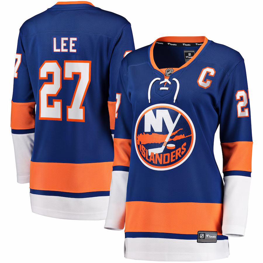 Women's New York Islanders Anders Lee Fanatics Royal Home Captain Patch Breakaway Player Jersey - Jersey