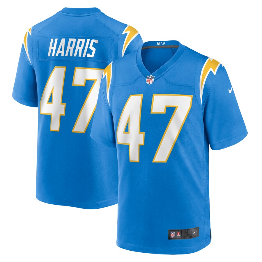 Men's Los Angeles Chargers Josh Harris Nike Powder Blue Game Jersey - Jersey