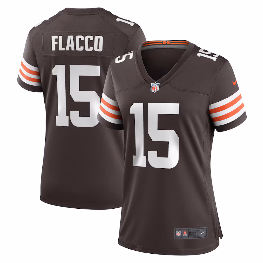 Women's Cleveland Browns Joe Flacco Nike Brown Game Player Jersey - Jersey