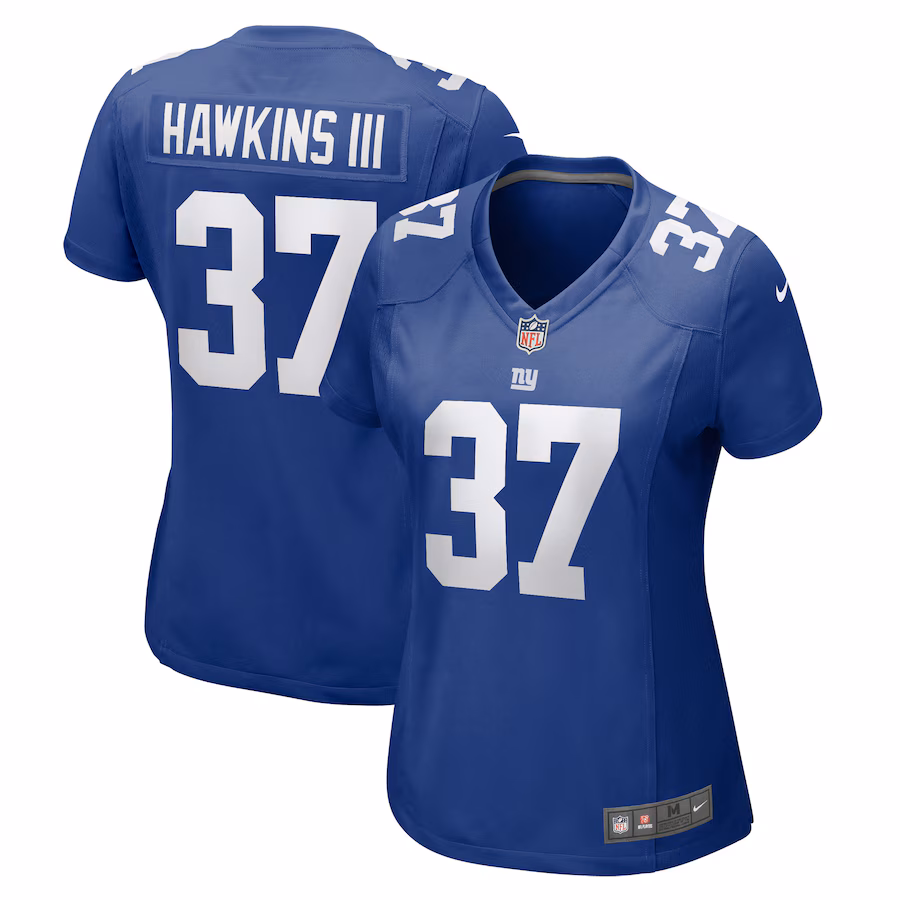 Women's New York Giants Tre Hawkins Nike  Royal  Game Jersey - Jersey