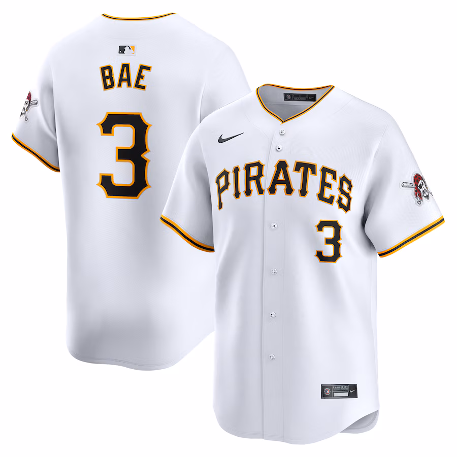 Men's Pittsburgh Pirates Ji-Hwan Bae Nike White Home Limited Player Jersey - Jersey