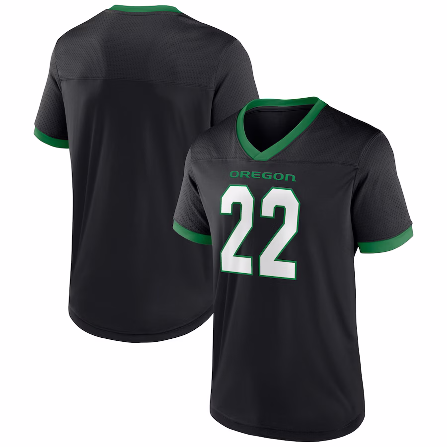 Men's Black Oregon Ducks The Cut Football Jersey - Jersey