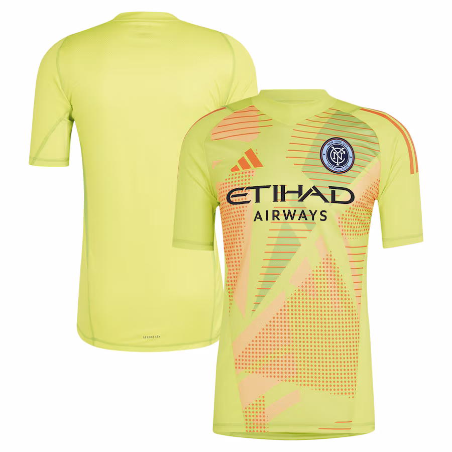 Men's New York City FC adidas Yellow 2024 Goalkeeper Jersey - Jersey