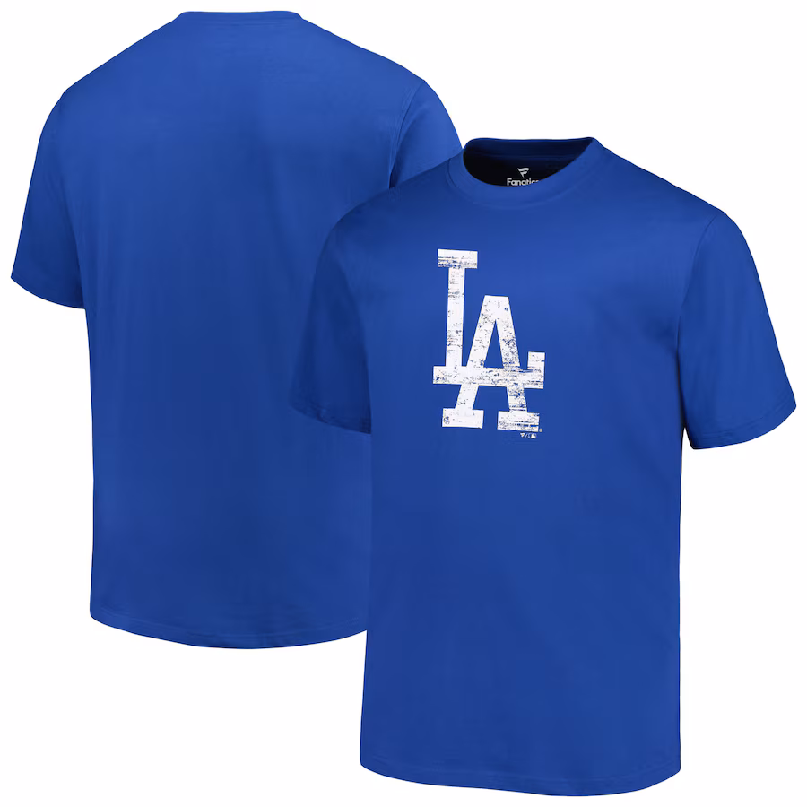 Men's Los Angeles Dodgers Profile Royal Big & Tall Primary Logo T-Shirt - Jersey