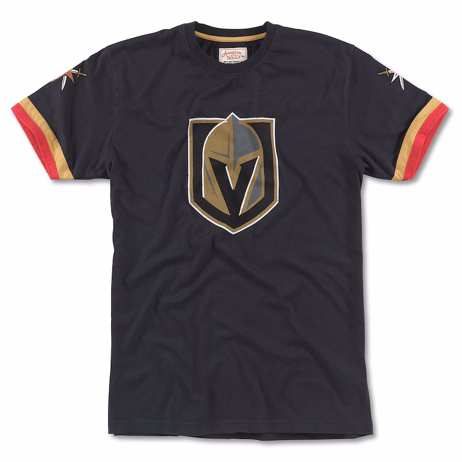 Men's Vegas Golden Knights American Needle Charcoal Remote Control T-Shirt - Jersey