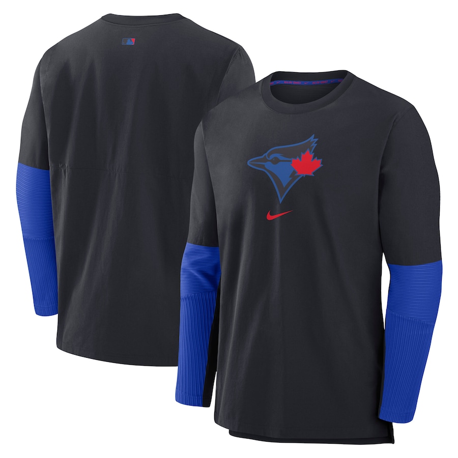Men's Toronto Blue Jays Nike Navy Authentic Collection City Connect Lightweight Player Tri-Blend Performance Top - Jersey