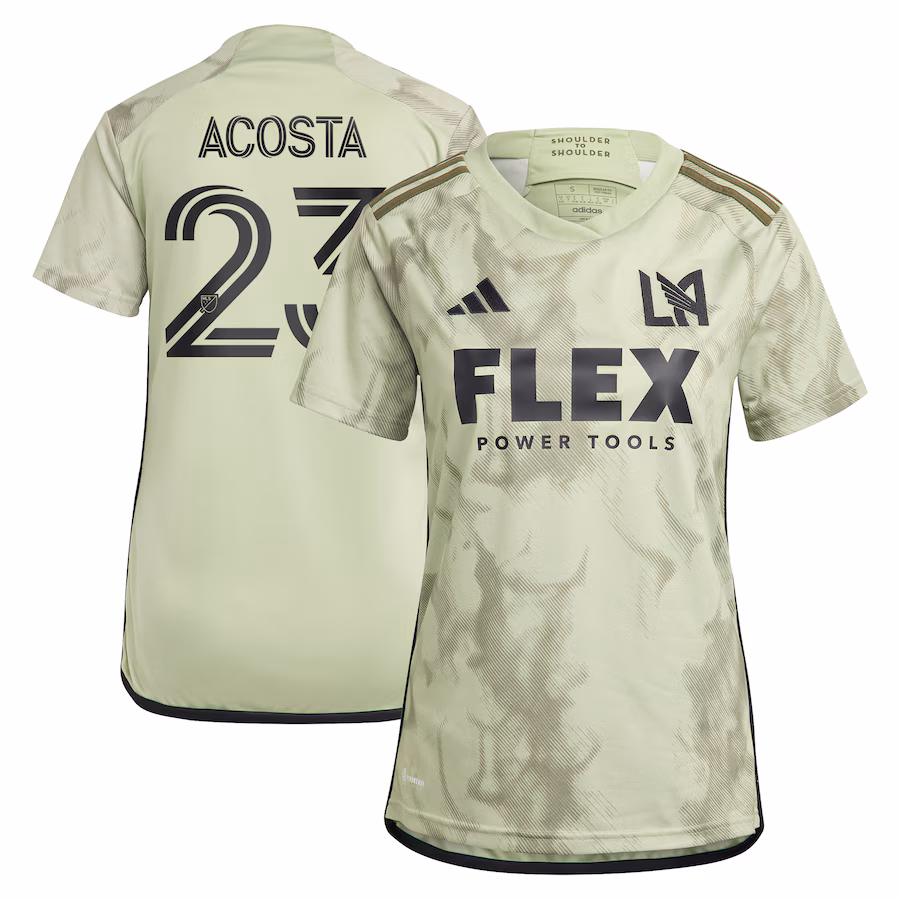 Women's LAFC Kellyn Acosta adidas Green 2023 Smokescreen Replica Player Jersey - Jersey