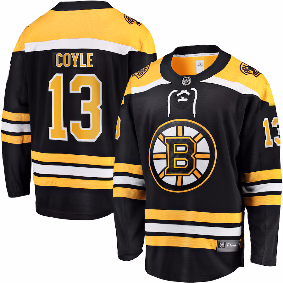 Charlie Coyle Boston Bruins Fanatics Home Breakaway Player Jersey - Black - Jersey