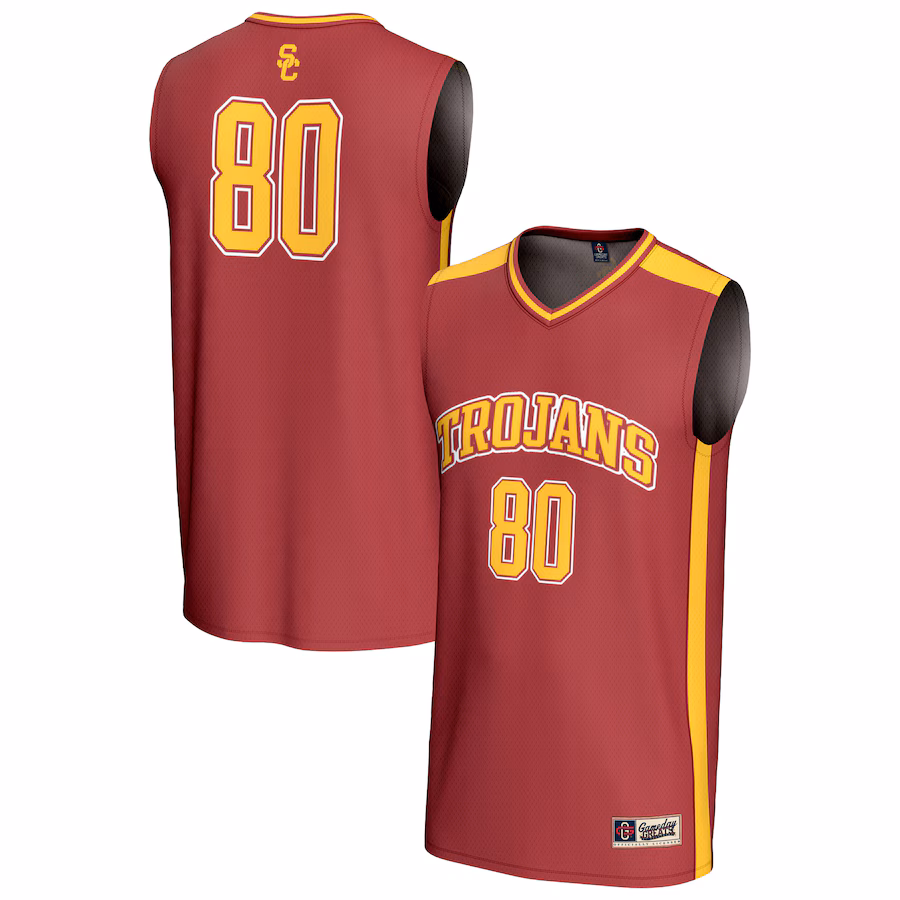 Youth GameDay Greats #80 Cardinal USC Trojans Lightweight Collegiate Basketball Fashion Jersey - Jersey