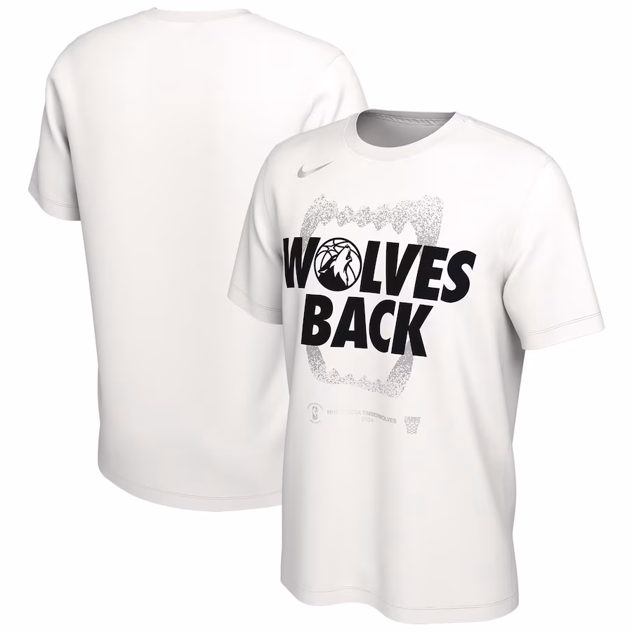 Unisex Minnesota Timberwolves  Nike White 2024 NBA Playoffs Mantra T-Shirt - Jersey