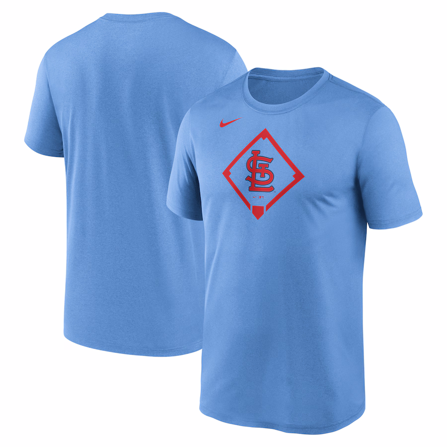 Men's St. Louis Cardinals Nike Light Blue Icon Legend Performance T-Shirt - Jersey