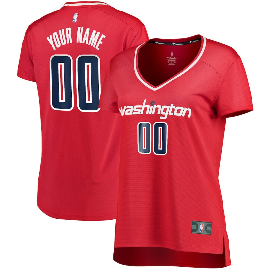 Women's Washington Wizards Fanatics Red Fast Break Custom Jersey - Icon Edition - Jersey