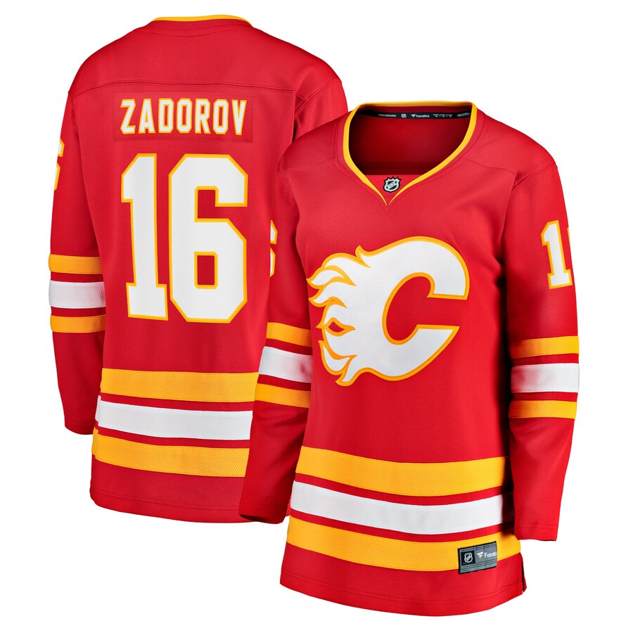 Women's Calgary Flames Nikita Zadorov Fanatics Branded Red Home Breakaway Player Jersey - Jersey
