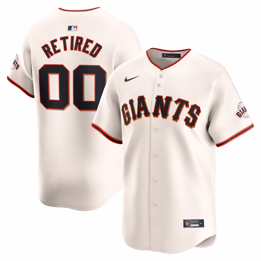Men's San Francisco Giants Nike Cream Home Limited Pick-A-Player Retired Roster Jersey - Jersey