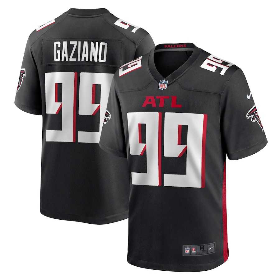 Men's Atlanta Falcons Joe Gaziano Nike  Black Team Game Jersey - Jersey