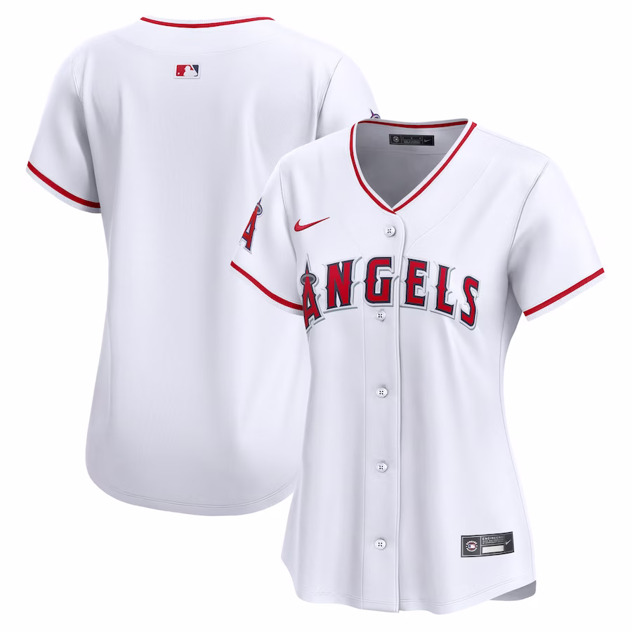 Women's Los Angeles Angels Nike White Home Limited Jersey - Jersey